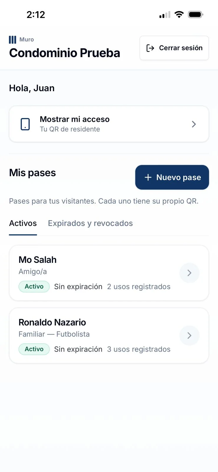 App para residentes